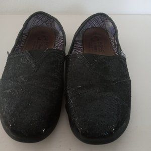 Sketchers Bobs Slip Ons, Size 9! Black Glitter!